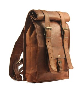 Foto 1 | Foto 1 | Mochila Urban Dezire De Piel Estilo Vintage Enrollable Portátil Para Hombre - Venta Internacional.
