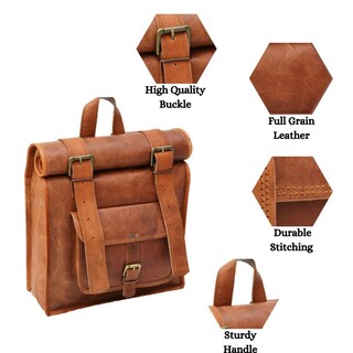 Foto 5 | Foto 5 | Mochila Urban Dezire De Piel Estilo Vintage Enrollable Portátil Para Hombre - Venta Internacional.