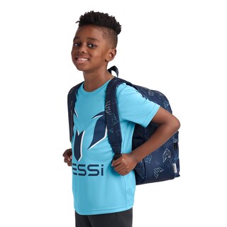 Foto 6 | Foto 6 | Mochila Messi Lifestyle Azul Para Niños Con Bolsillos - Venta Internacional.
