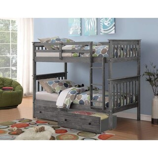 Foto 1 | Foto 1 | Cajones Para Debajo De La Cama Donco Kids De Doble Color Gris Cepillado Con Ruedas Giratorias - Venta Internacional.