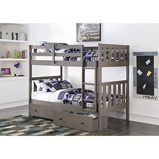 Foto 5 | Foto 5 | Cajones Para Debajo De La Cama Donco Kids De Doble Color Gris Cepillado Con Ruedas Giratorias - Venta Internacional.