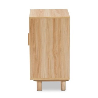 Foto 6 | Foto 6 | Mesita De Noche Baxton Studio Maclean Mid-century Madera De Ratán Marrón - Venta Internacional.