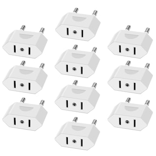 Foto 1 | Foto 1 | Adaptador De Corriente De Viaje Jorindo Eu/us/china A Ue 10 Unidades Blanco - Venta Internacional.