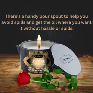 Foto 4 | Foto 4 | Vela De Masaje Kama Sutra Ignite Con Aceite De Coco Y Vainilla 180 Ml - Venta Internacional.