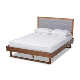Foto 1 | Foto 1 | Cama Con Plataforma Baxton Studio Viviana Tamaño Completo Gris Claro - Venta Internacional.