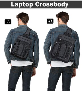 Foto 2 | Foto 2 | Bandolera Schkleier Para Hombre De Lona Portátil De 15.6 Pulgadas - Venta Internacional.
