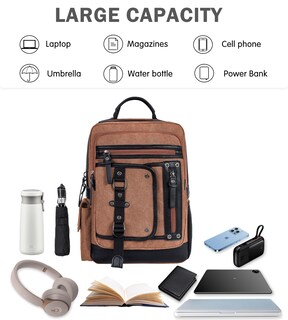 Foto 4 | Foto 4 | Bandolera Schkleier Para Hombre De Lona Portátil De 15.6 Pulgadas - Venta Internacional.