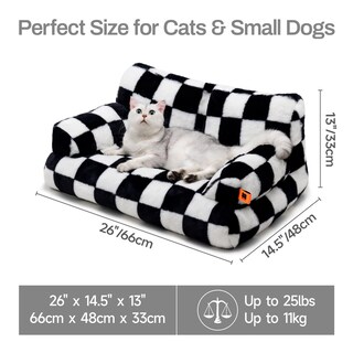 Foto 6 | Foto 6 | Cama Para Gatos Mewoofun Para Perros Y Gatos Pequeños Y Medianos Color Blanco Y Negro - Venta Internacional.