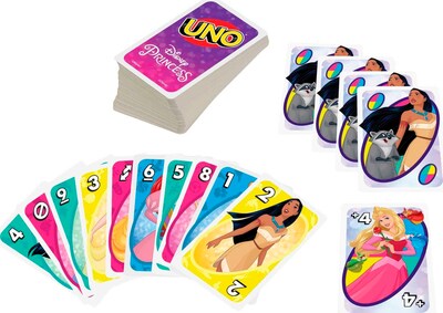 Foto 5 | Foto 5 | Juego De Cartas Mattel Games Uno Disney Princesses Kids 7+ Years - Venta Internacional.