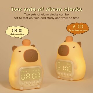 Foto 4 | Foto 4 | Despertador Yiliaw Capybara Con Luz Nocturna Para Niños De Silicona - Venta Internacional.