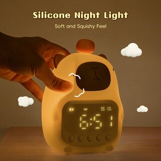 Foto 7 | Foto 7 | Despertador Yiliaw Capybara Con Luz Nocturna Para Niños De Silicona - Venta Internacional.