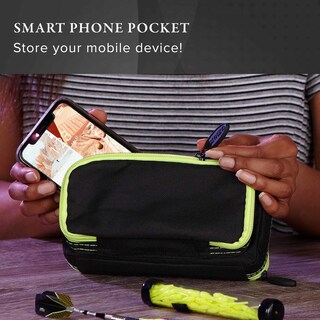Foto 6 | Foto 6 | Funda Para Dardos Casemaster Plazma Plus Negra Con Borde Amarillo - Venta Internacional.