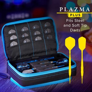 Foto 6 | Foto 6 | Funda Para Dardos Casemaster Plazma Plus Negra Con Ribete Azul De Nailon - Venta Internacional.