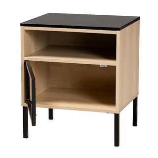 Foto 2 | Foto 2 | Mesa Auxiliar Baxton Studio Felton Con 2 Estantes Negro/dorado - Venta Internacional.