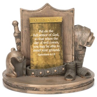 Foto 3 | Foto 3 | Tarjetero Decorativo De Mesa Dicksons Bronzetone Full Armor Scripture 8 X 10 Cm - Venta Internacional.