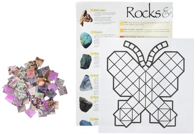 Foto 1 | Foto 1 | Set De Pósteres Y Obras De Arte Con Mosaicos Minerales De Stickers Roylco - Venta Internacional.