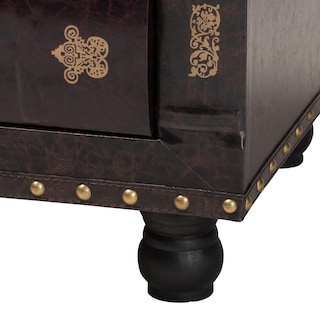 Foto 7 | Foto 7 | Otomana De Almacenamiento Baxton Studio Charlier Rustic Color Marrón Oscuro - Venta Internacional.