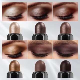 Foto 5 | Foto 5 | Set De Sombras De Ojos En Color Crema Luxaza 6 Unidades Maquillaje Mate Y Brillante - Venta Internacional.