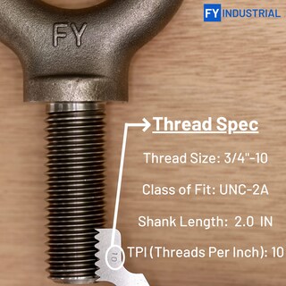Foto 5 | Foto 5 | Perno Elevador De Hombro 3/4-10 X 2 De Grado Industrial - Venta Internacional.