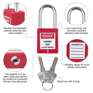 Foto 5 | Foto 5 | Kits Lockout Tagout Bulangdi Electrical Security Paquete De 27 - Venta Internacional.