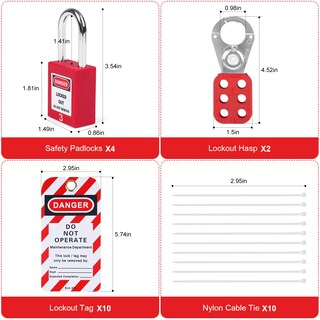 Foto 6 | Foto 6 | Kits Lockout Tagout Bulangdi Electrical Security Paquete De 27 - Venta Internacional.