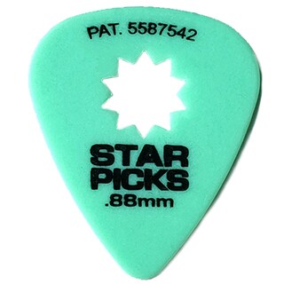 Foto 1 | Foto 1 | Púas Para Guitarra Everly Star 88 Mm Color Verde 72 Unidades - Venta Internacional.