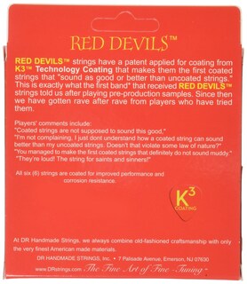 Foto 2 | Foto 2 | Cuerdas Para Guitarra Acústica Dr Strings Red Devils Red Coated - Venta Internacional.