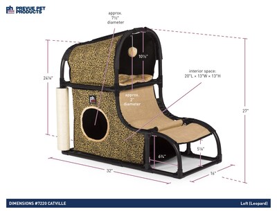 Foto 7 | Foto 7 | Catville Loft Prevue Pet Products 7220 Con Estampado De Leopardo - Venta Internacional.