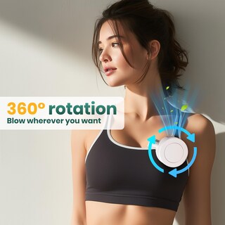 Foto 3 | Foto 3 | Mini Ventilador Sin Aspas Portátil Silencioso 3 Velocidades Con Clip Blanco - Venta Internacional.
