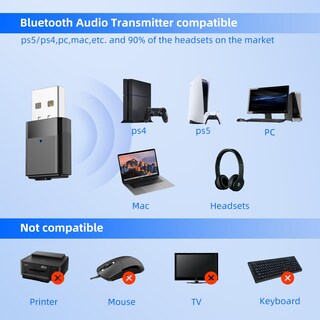 Foto 2 | Foto 2 | Adaptador Usb Bluetooth Ldex Para Ps5 Ps4 Switch Mac Pc - Venta Internacional.
