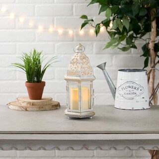 Foto 2 | Foto 2 | Candle Lantern Accent Plus Sublime Hierro Envejecido Y Cristal - Venta Internacional.