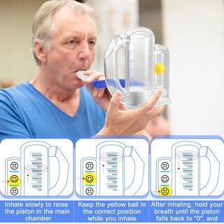 Foto 4 | Foto 4 | Espirómetro Incentive Nbdeisr Para Adultos Medición De Volumen De 5000 Ml - Venta Internacional.