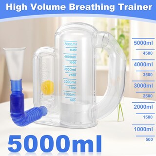 Foto 5 | Foto 5 | Espirómetro Incentive Nbdeisr Para Adultos Medición De Volumen De 5000 Ml - Venta Internacional.