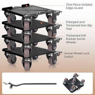 Foto 2 | Foto 2 | Mueble Dolly Mmmovingman Con 5 Ruedas Giratorias 360° - Venta Internacional.