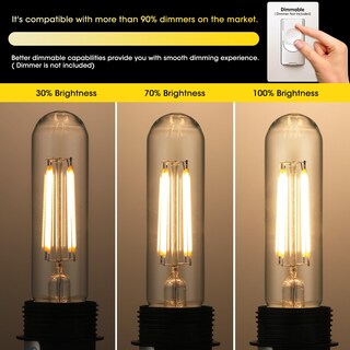 Foto 5 | Foto 5 | Bombilla Gozelux Regulable E26 Edison 6 W 2700 K 750 Lm 5 Cm - Venta Internacional.