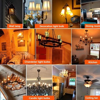 Foto 5 | Foto 5 | Lámpara Tipo Candelabro Scomx E12 Edison Vintage 40 W 280 Lm Paquete De 8 - Venta Internacional.
