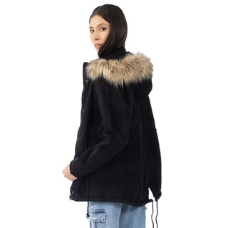 Foto 4 | Foto 4 | Chamarra Quarry Parka Denim Con Capucha Para Mujer