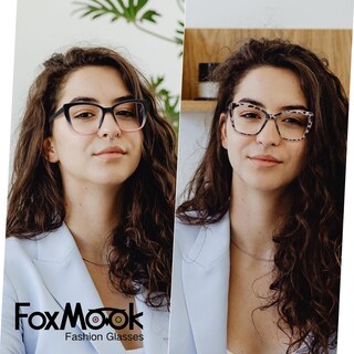 Foto 5 | Foto 5 | Gafas De Lectura Foxmook Oprah Style Frame Para Mujer 1.25 - Venta Internacional.
