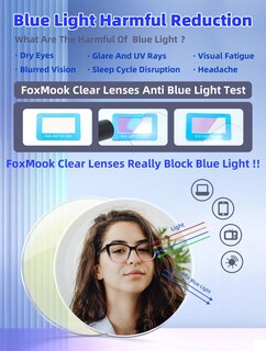 Foto 7 | Foto 7 | Gafas De Lectura Foxmook Oprah Style Frame Para Mujer 1.25 - Venta Internacional.