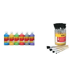 Foto 1 | Foto 1 | Set De Pintura Y Pinceles De Cerdas Negras Para Niños Casafoyer - Venta Internacional.