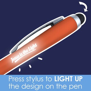 Foto 2 | Foto 2 | Bolígrafos De Felicitación Light Up Pen Jesus Is The Light Paquete De 4 - Venta Internacional.