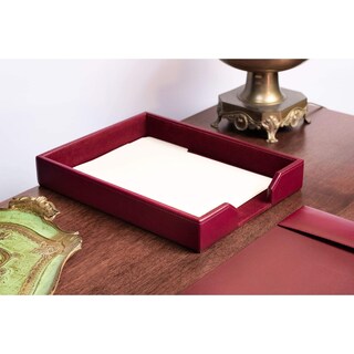 Foto 2 | Foto 2 | Bandeja Para Cartas Dacasso A5201 De Piel Regenerada Color Burdeos - Venta Internacional.