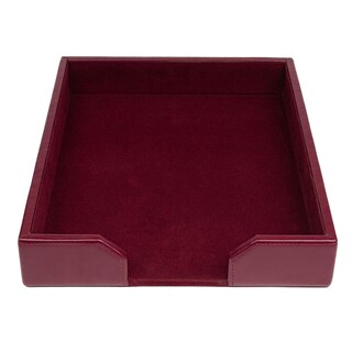Foto 3 | Foto 3 | Bandeja Para Cartas Dacasso A5201 De Piel Regenerada Color Burdeos - Venta Internacional.