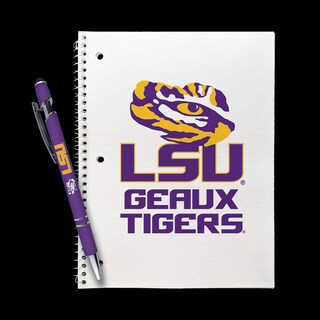 Foto 1 | Foto 1 | Set De Regalo Con Bolígrafo De Felicitación Lsu Tigers Cuaderno En Espiral Con Bolígrafo De Metal - Venta Internacional.