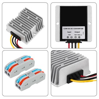 Foto 2 | Foto 2 | Convertidor Reductor De Voltaje Homelylife Dc 72v/60v/48v A 12v 10a 120w - Venta Internacional.