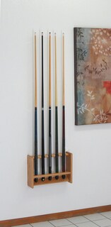 Foto 3 | Foto 3 | Estante Para Tacos De Piscina Madera De Roble Claro Capacidad Para 5 Tacos - Venta Internacional.