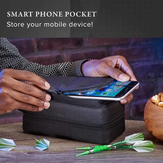 Foto 5 | Foto 5 | Funda Para Dardos Casemaster Plazma Pro Para 6 Dardos Color Negro Con Bolsillo Para Teléfono - Venta Internacional.