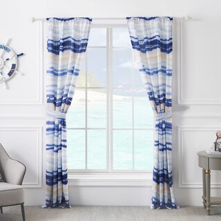 Foto 2 | Foto 2 | Set De Cortinas Greenland Home Crystal Cove 213 X 213 Cm Color Azul - Venta Internacional.