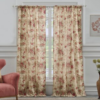 Foto 1 | Foto 1 | Par De Paneles De Cortinas Greenland Home Antique Rose 100% Algodón - Venta Internacional.