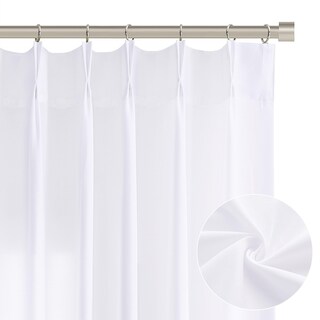 Foto 1 | Foto 1 | Cortinas Joywell De Lino Semitransparente Plisadas 40 X 108 Cm Color Blanco - Venta Internacional.